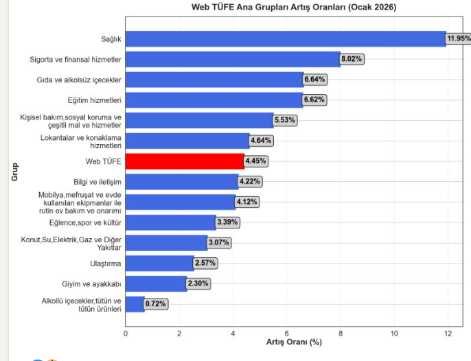 WebTÜFE Ocak Ayında Rekor Artış Gösterdi - Gıda ve Hizmet Kalemlerinde Fiyatlar Yükseldi