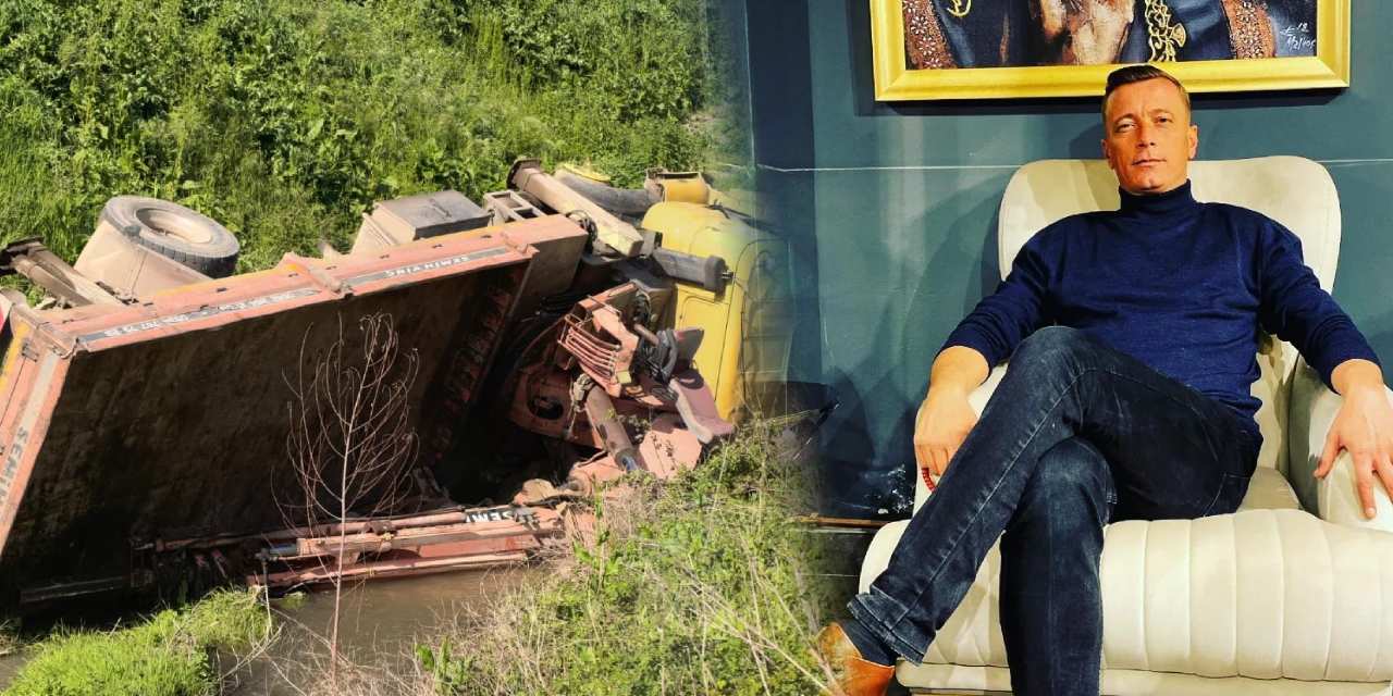 Dereye Uçan Vinçten Atlayan Sürücü Hayatını Kaybetti